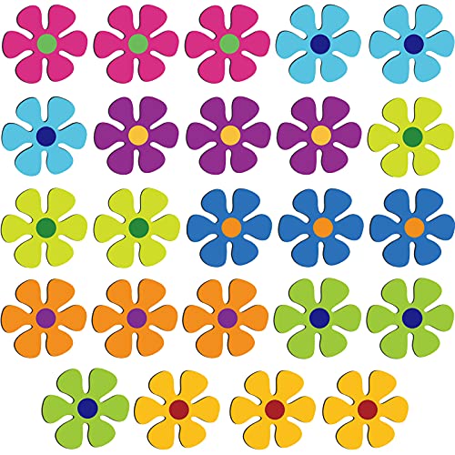 Auto-Magnet-Dekorationen, magnetische Blumen-Aufkleber, Kühlschrankmagnete, 60er-Jahre-Stil, mehrfarbig, Blumen-Ausschnitt, Magnet für Auto, Zuhause, Wand, Whiteboard, Kühlschrank (61 cm, 9,9 x cm) von Outus