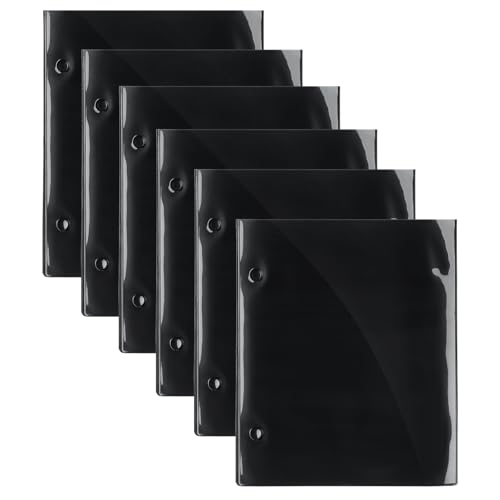 Outus 6 x Flip-Ordner Seiten Musikordner Marschband 19,1 x 16,3 cm Band Flip Choral Ordner PVC Wasserdicht Doppelseitiger Musikdateihalter für Blatt (doppelseitig) von Outus