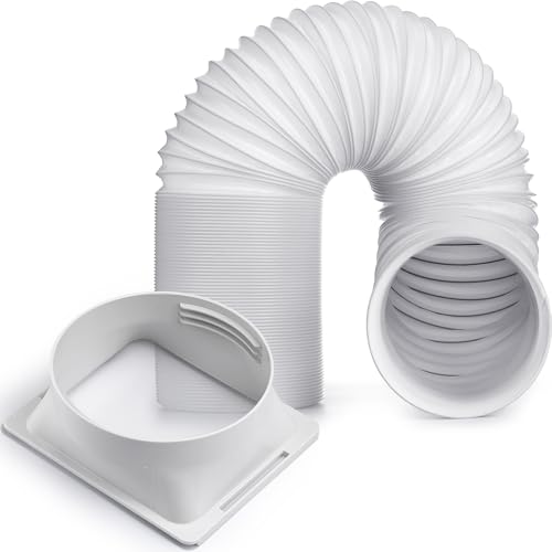 Outus Tragbarer Klimaanlagen-Schlauch mit quadratischem Abluftschlauch-Adapter, 15 cm Durchmesser, 248 cm lang, tragbare Klimaanlagen-Luftführungsteile Outus Tragbarer Klimaanlagen-Schlauch mit quadratischem Abluftschlauch-Adapter, 15 cm Durchmesser, 248 cm lang, tragbare Klimaanlagen-Luftführungsteile von Outus