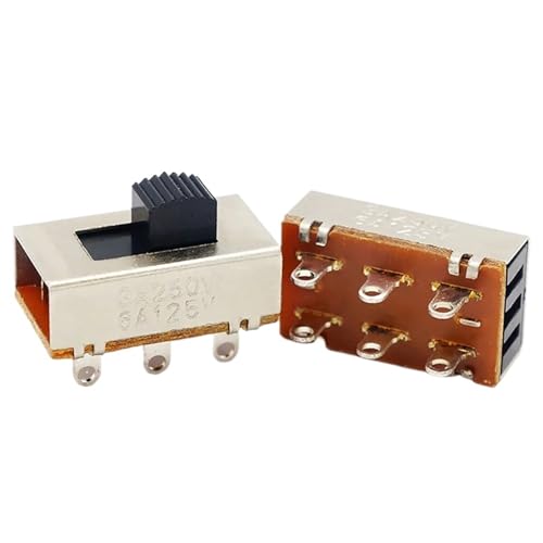 2 Stücke Ein-Aus 3 Position 2P3T PCB Panel Schiebeschalter 6 Pin Hohe Strom 3A 250V Auto Kühlschrank Power Kippschalter 2 Stücke Ein-Aus 3 Position 2P3T PCB Panel Schiebeschalter 6 Pin Hohe Strom 3A 250V Auto Kühlschrank Power Kippschalter von Ouxk