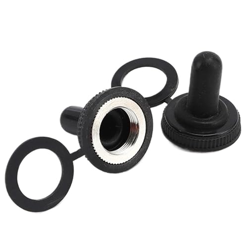M12 KN3C-123 (EIN)-AUS-(EIN) Momentary Funktion Wippschalter 15A250VAC SPST Metall Kippschalter Mit 3Pin Schraube Terminal(M12 Waterproof Cover) von Ouxk