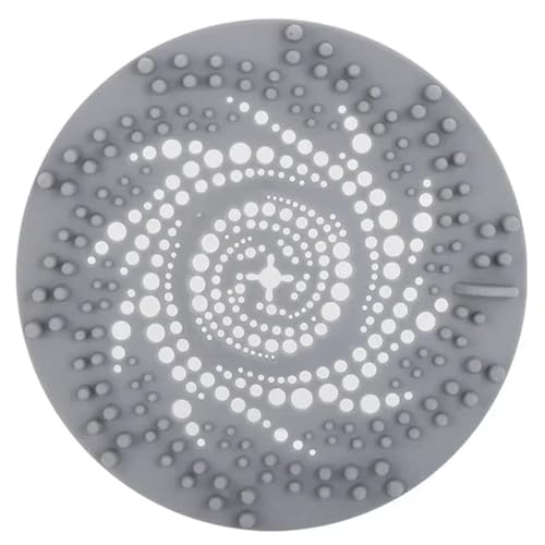 Ouxk 1Pcs Silikon Abflusssieb Haushalt Dusche Boden Filter Waschbecken Siebe Haar Catcher for Küche Bad Zubehör(Light Gray) von Ouxk