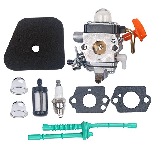 Carkio Vergaser mit Kraftstoffleitungs-Tune-Up-Kit Compatible with Stihl FS100 FS100R FS110 FS110R FS110X FS110RX FS100RX FS130 FS130R Trimmer von Carkio