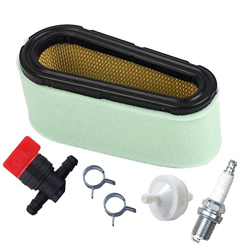OxoxO 496894 Air Filter Pre Filter with 394358 Fuel Filter 494768 Fuel Shut Off Valve Compatible with 12.5-17 HP Single Cylinder Engines von OuyFilters