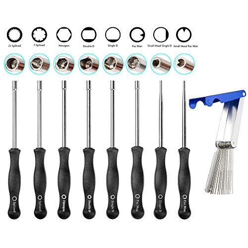 OxoxO Carburetor Anpassung Tool Kit Carb Abgleichschraubendreher mit Jet Cleaner Tool für Vergaser von OuyFilters