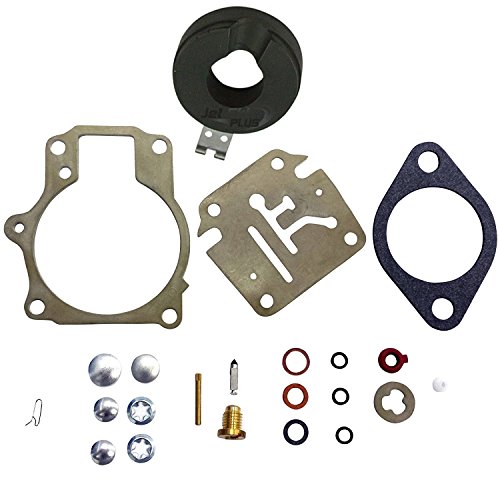 OxoxO Vergaser-Reparatur-Set mit Schwimmer, passend für viele Außenbordmotoren von Johnson Evinrude 18 20 25 28 30 35 40 45 48 50 55 60 65 70 75 PS von OuyFilters