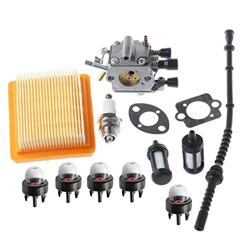 OxoxO Vergaser mit Dichtung Air Filter Kraftstofffilter Line Primer Bulb RePower Kit für Stihl FS120 FS200 FS250 FS300 FS350 Rasentrimmer Weedeater Brush Cutter OxoxO Vergaser mit Dichtung Air Filter Kraftstofffilter Line Primer Bulb RePower Kit für Stihl FS120 FS200 FS250 FS300 FS350 Rasentrimmer Weedeater Brush Cutter von OuyFilters