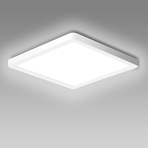 Ouyulong LED Deckenlampe 18W 6500K 1620LM IP44 für Wohnzimmer, Schlafzimmer, Badezimmer, Küche, Bad, Keller, Balkon - Ultra Dünn Ø 23cm von Ouyulong
