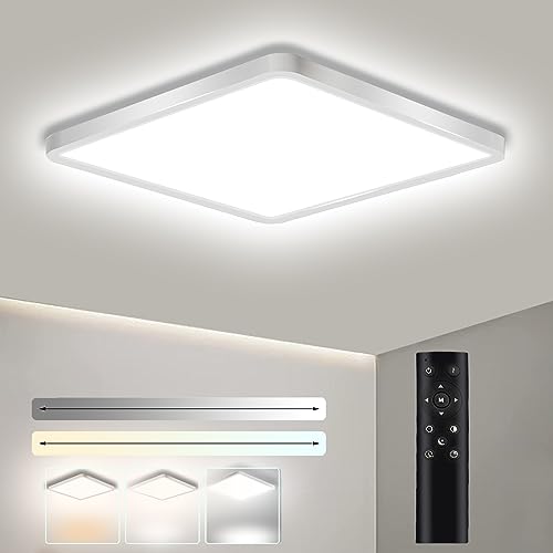 Ouyulong LED Deckenleuchte 36W quadratisch 30 * 30cm mit Fernbedienung dimmbar von Ouyulong