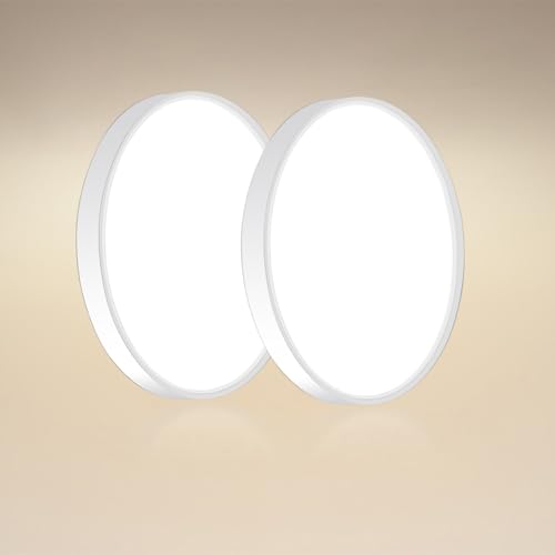 Ouyulong 2 Stück Led Deckenleuchte 18W Deckenlampe Led 4000K Runde Deckenleuchte 1620LM IP44 Deckenleuchte Led für Wohnzimmer Schlafzimmer Badezimmer Küche Bad Keller Balkon Ultra Dünn Ø 23cm Ouyulong 2 Stück Led Deckenleuchte 18W Deckenlampe Led 4000K Runde Deckenleuchte 1620LM IP44 Deckenleuchte Led für Wohnzimmer Schlafzimmer Badezimmer Küche Bad Keller Balkon Ultra Dünn Ø 23cm von Ouyulong