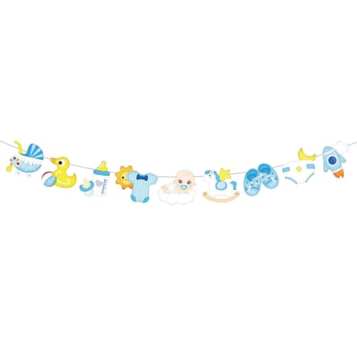 Ovanda Babyparty Deko, Oh Baby Girlande Banner, Gender Reveal Party, Geschlechtsverkündung, Babyshowerparty Deko Jungen, Welcome Home Baby boy, Babyparty Deko Jungen, Its a boy von Ovanda