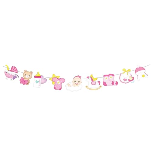 Ovanda Babyparty Deko, Oh Baby Girlande Banner, Gender Reveal Party, Geschlechtsverkündung, Babyshowerparty Deko Mädchen und Jungen, Welcome Home Baby Girl, Babyparty Deko Mädchen, Its a Girl von Ovanda