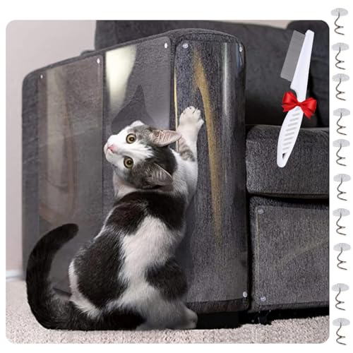 Kratzschutz Sofa Katze, Katzen Kratzschutz,Transparenter Möbelschutz, Katzenkratzmöbelschutz, Kratzschutz Für Möbel Von Katzen (1 PCS, 45 * 20cm) von Oveallgo