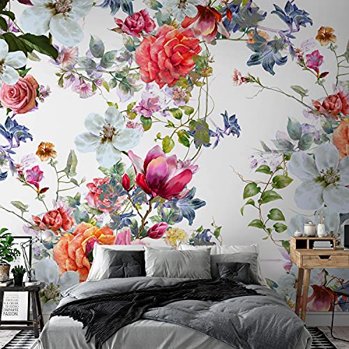 Ovegna Tapete – mehrfarbig Blumensträuße [150 x 105] von Ovegna