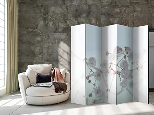 Paravent – White Flowers II [Room Dividers] [225 x 172] von Ovegna