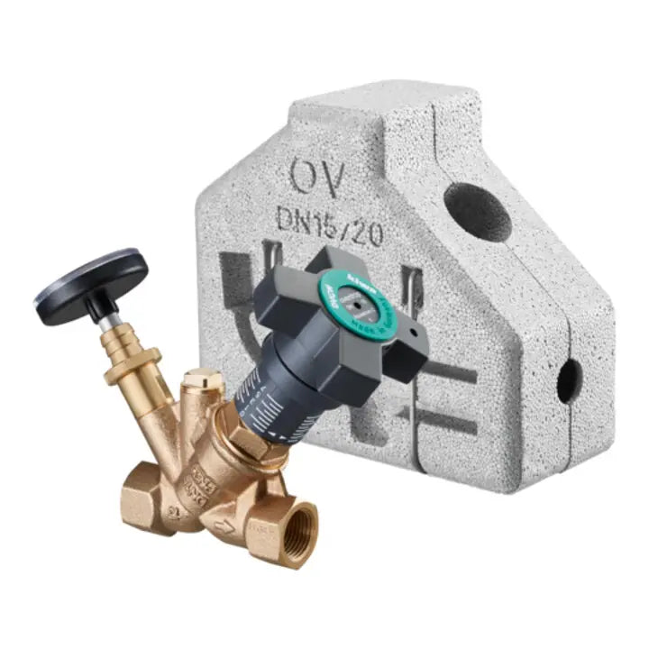 B-Ware Oventrop Strangregulierventil Ventil Aquastrom Dn 20 Rp 3/4 Bronze Wärmedämmung von Oventrop