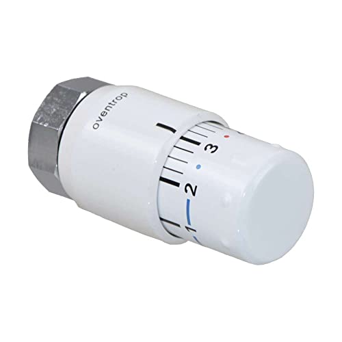 OVENTROP Thermostatkopf Uni SH 7-28 °C, 0 x 1-5 – flüssige Glühbirne, Modell weiß – 1012066 von Oventrop