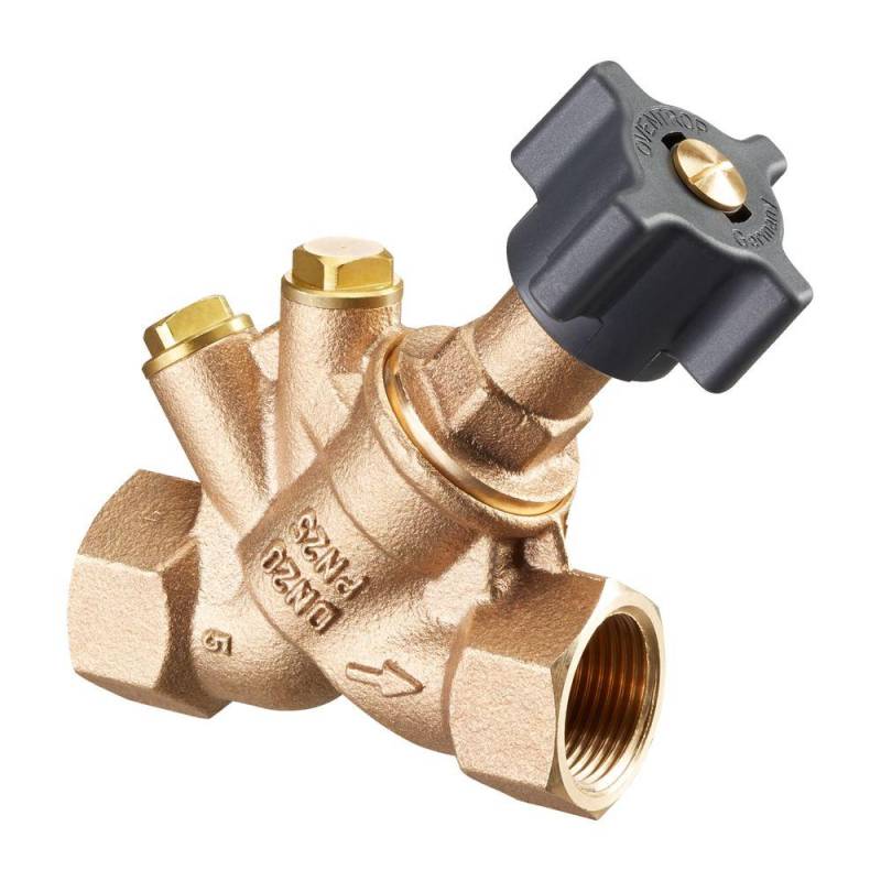 Oventrop Hydrocontrol ATR Strangabsperrventil DN 15 1/2" Innengewinde, mit Blindstopfen, Rotguss 1067504 von Oventrop