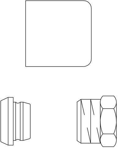 Oventrop Klemmringverschraubungs-Set für Baureihe E 1/2" x 15 mm, Edelstahl-Design von Oventrop