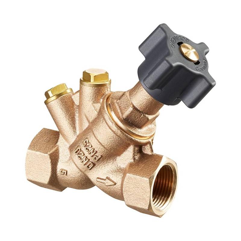 Oventrop Hydrocontrol ATR Strangabsperrventil DN 50 R 2" Innengewinde, mit Blindstopfen, Rotguss 1067516 von Oventrop