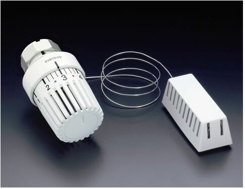 Oventrop Thermostat Uni LD mit Fernfühler, weiß Kapillarrohr 2000 mm von Oventrop