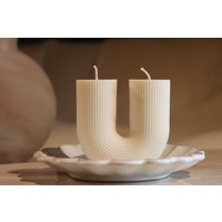Sojawachskerze U-Form Tisch Dekoration von OverCandle