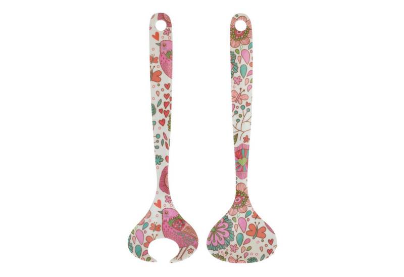 Overbeck And Friends Salatbesteck Merle (Melamin, 2-tlg., ca. 26,5 x 7,3 x 2,2 cm), Servierbesteck, langlebig, leicht, robust von Overbeck And Friends