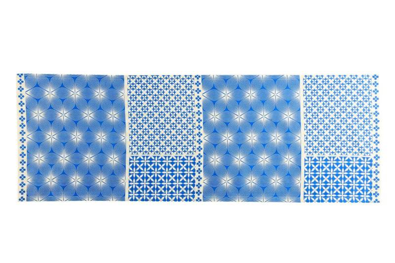 Overbeck And Friends Tischläufer Liv (Blumenmotiv in rot oder blau 1-tlg, ca. 50 x 145 cm), passt zum modernen, klassischem sowie rustikalen Wohnambiente von Overbeck And Friends