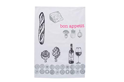 Overbeck and Friends Geschirrtuch Bon Appetit 50 x 70 cm Küchenhandtuch von Overbeck and Friends