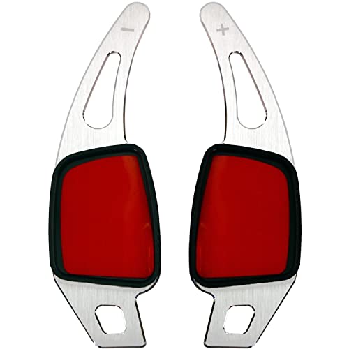 Overdrive-Racing Schaltwippen Verlängerung Kompatibel mit Audi A1 A3 S3 A4 S4 A5 S5 Q2 SQ2 Q3 Q5 SQ5 Q7 SQ7 Q8 SQ8 TT TTS DSG S-Tronic Typ-C Alu Silber Shift Paddles Extensions Lenkrad Schaltung von Overdrive-Racing