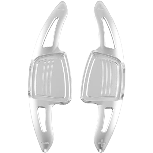 Overdrive-Racing Schaltwippen Verlängerung Kompatibel mit Audi A1 A3 S3 A4 S4 A5 S5 Q2 SQ2 Q3 Q5 SQ5 Q7 SQ7 Q8 SQ8 TT TTS DSG S-Tronic Typ-C Silber Alu Shift Paddles Extensions Lenkrad Schaltung von Overdrive-Racing