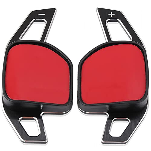 Overdrive-Racing Schaltwippen Verlängerung Kompatibel mit Audi A1 A3 S3 A4 S4 RS4 A5 S5 RS5 A6 A6 S6 RS6 A7 S7 RS7 A8 S8 Q3 Q5 SQ5 Q7 DSG S-Tronic Typ-A Alu Schwarz Shift Paddles Shifter Extensions von Overdrive-Racing