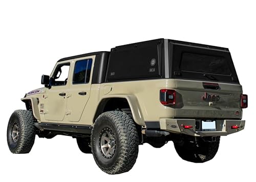 Overland Vehicle Systems Expedition LKW Stopfen mit Vollflügeltüren, Fenster vorne und hinten und dritte Bremsleuchte komplett für Jeep Galdiator 5' Bed 2019 von Overland Vehicle Systems