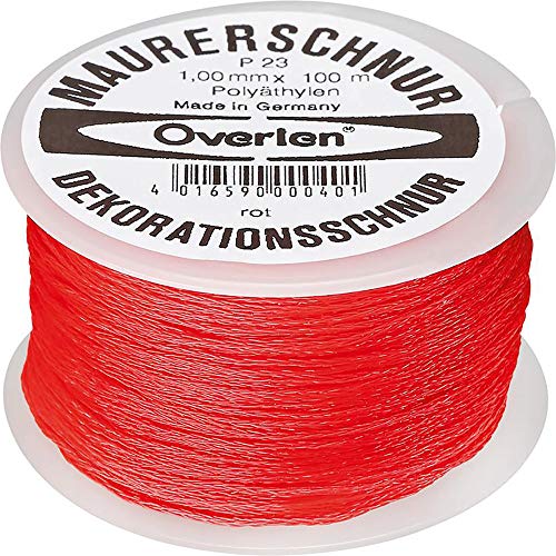 Overmann Maurerschnur PE 1,0mm 100m rot von FORMAT