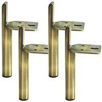 4 Metall Möbelbeine, Bronze Golden Couchtisch Sofa Füße Küche Badezimmer Schrank Schrankständer, Diy Möbel Hardware von Overspeed