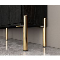 4 Metall Möbelbeine, Finish Goldener Couchtisch Sofafüße Küchenfüße Badezimmer Schränkchen, Diy Möbelzubehör von Overspeed