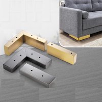 4 Stück Metall Möbelbeine, Drahtverfahren L Form Tisch Sofa Füße Küche Badezimmer Schrank Ständer, Diy Möbel Hardware von Overspeed