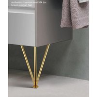 4Stk Metall Möbelbeine Raiser Ständer Dreieck Pin Tisch Sofa Füße Küche Bad Schrank von Overspeed