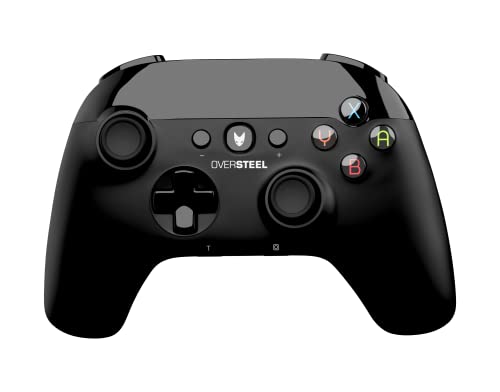 Oversteel - Tombac Wireless Game Controller, Vibration, 8 Stunden Akkulaufzeit, Lithium-Batterie, USB und Bluetooth, PC/Switch/Smartphone/Tablet/Android TV, Schwarz Oversteel - Tombac Wireless Game Controller, Vibration, 8 Stunden Akkulaufzeit, Lithium-Batterie, USB und Bluetooth, PC/Switch/Smartphone/Tablet/Android TV, Schwarz von Oversteel