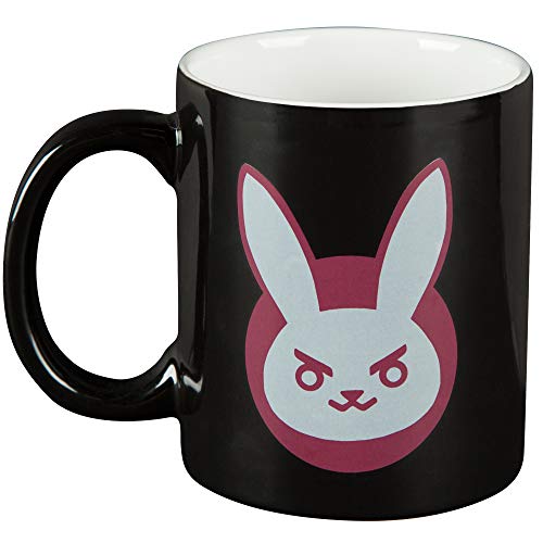 Overwatch Tasse D.VA Bunny Icon 325ml Keramik schwarz von JINX
