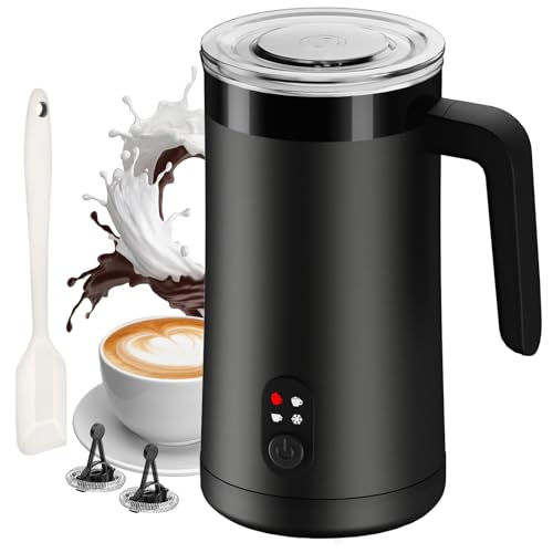 Ovetedot Milchaufschäumer, 4-in-1 Milchaufschäumer Elektrischer für Heißen und Kalten Milchschaum, Glänzend Schwarz Ovetedot Milchaufschäumer, 4-in-1 Milchaufschäumer Elektrischer für Heißen und Kalten Milchschaum, Glänzend Schwarz von Ovetedot