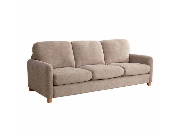 Sofa 3-Sitzer aus Stoff und FSC®-Holz von Oviala
