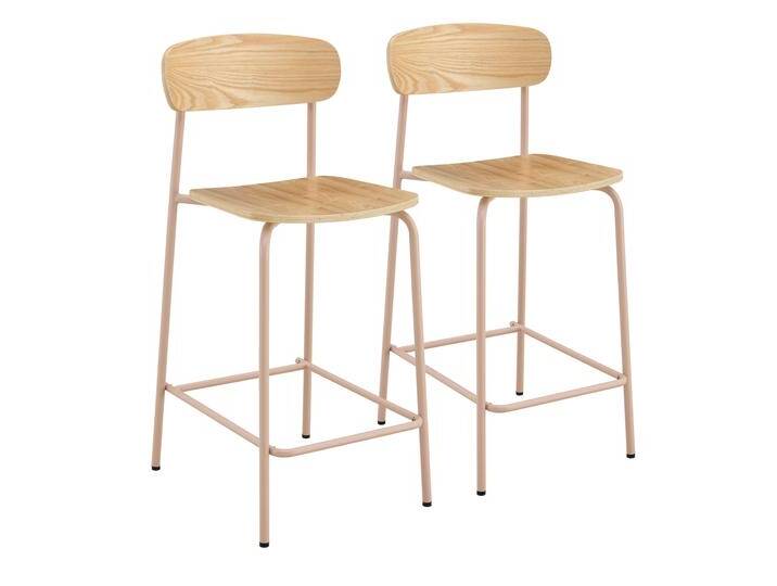 Barstühle aus Holz und Metall - 2er-Set Barstühle aus Holz und Metall - 2er-Set von Oviala