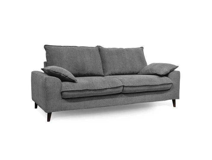 Sofa 3-Sitzer aus meliertem Stoff abnehmbar mit Kissen von Oviala