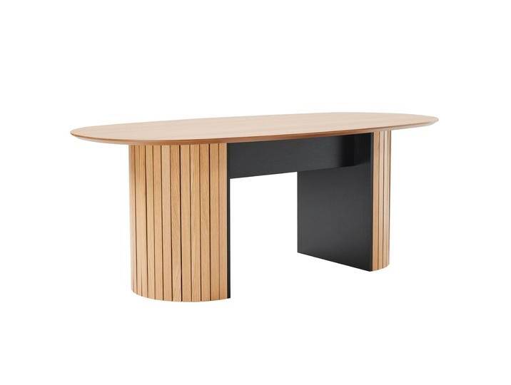 Esstisch oval, aus FSC® Eichenholz-Effekt, für 10 Personen von Oviala