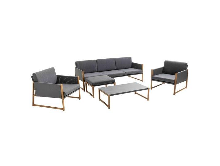 Gartenlounge-Set mit 5 Sitzplätzen, Ecksofa und Sesseln Gartenlounge-Set mit 5 Sitzplätzen, Ecksofa und Sesseln von Oviala