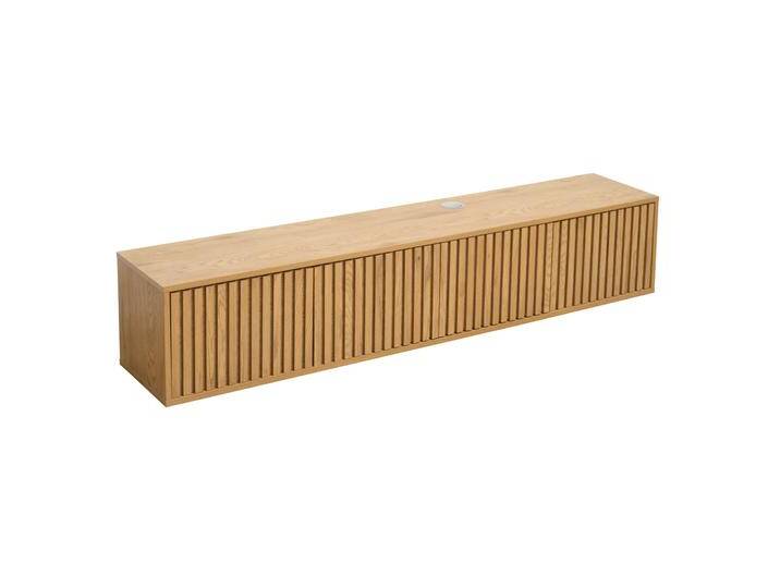 Hängendes Lowboard aus heller Holzoptik, 160 cm, skandinavischer Stil Hängendes Lowboard aus heller Holzoptik, 160 cm, skandinavischer Stil von Oviala