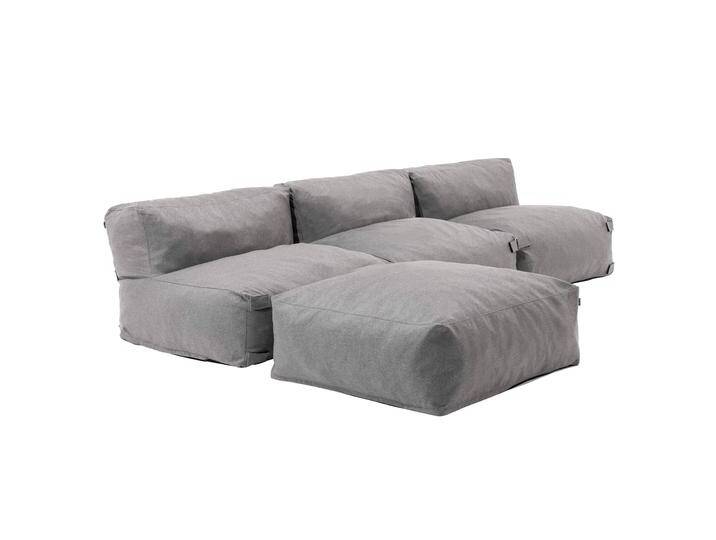 Modulare Gartenmöbel für 4 Personen bestehend aus 3 Sesseln und 1 Sitzsack Modulare Gartenmöbel für 4 Personen bestehend aus 3 Sesseln und 1 Sitzsack von Oviala