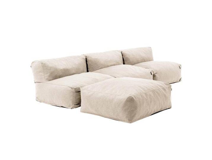 Modulare Gartenmöbel für 4 Personen bestehend aus 3 Sesseln und 1 Sitzsack Modulare Gartenmöbel für 4 Personen bestehend aus 3 Sesseln und 1 Sitzsack von Oviala