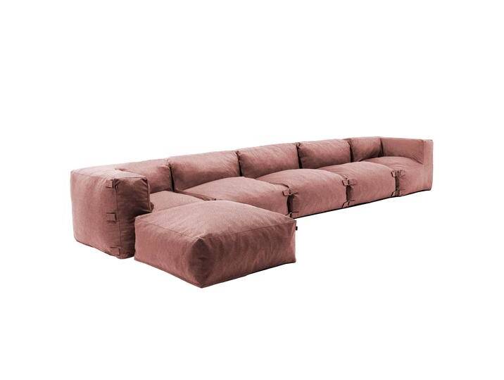 Modulare Gartenmöbel für 6 Personen bestehend aus 3 Sesseln, 2 Ecksesseln und 1 Sitzsack Modulare Gartenmöbel für 6 Personen bestehend aus 3 Sesseln, 2 Ecksesseln und 1 Sitzsack von Oviala